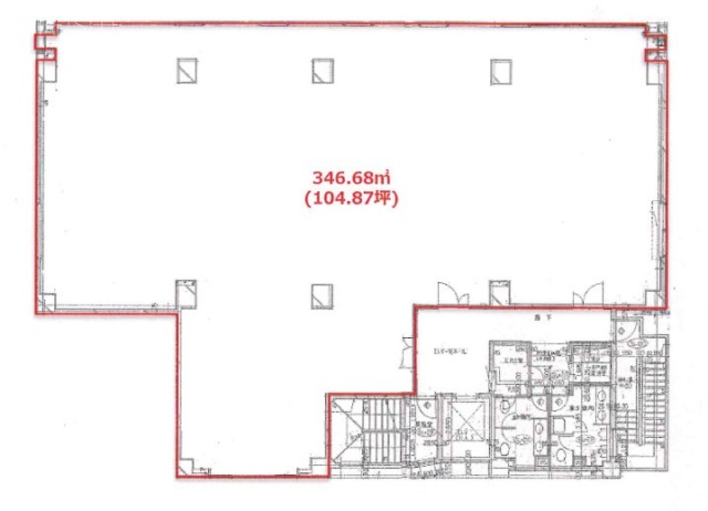 大森センタービル6F 間取り図
