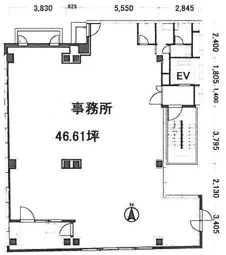 三省堂書店第2アネックスビル2F 間取り図