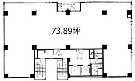 神楽坂喜多川ビル5F 間取り図