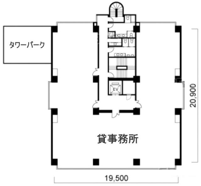 住友生命熊谷ビル6F 間取り図