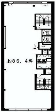 第10野萩ビル5F 間取り図