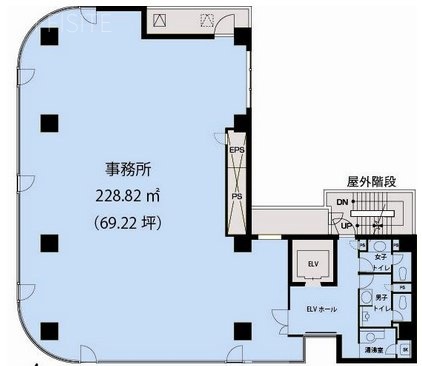 リードシー八丁堀1F 間取り図