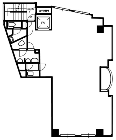 北新宿ユニオンビル1F 間取り図