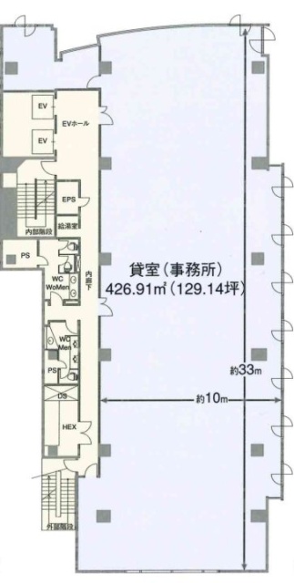 ヒューリック東日本橋ビル3F 間取り図