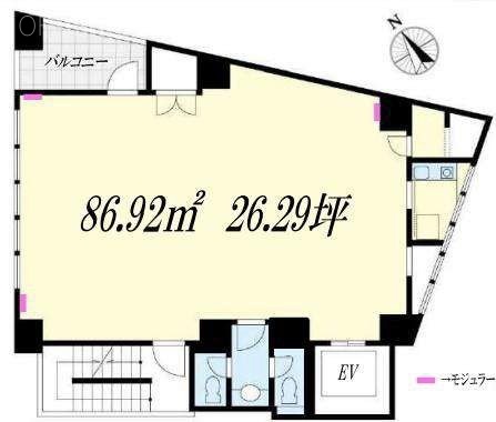 ファームボンド九段ビル3F 間取り図