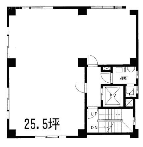山辰ビル2F 間取り図