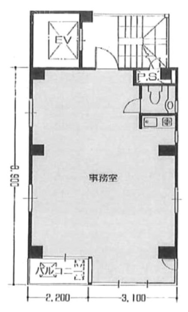 バルコ日本橋ビル5F 間取り図