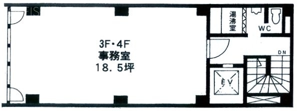 岡田ビル201 間取り図
