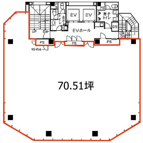 オリックス浜松町ビル2F 間取り図