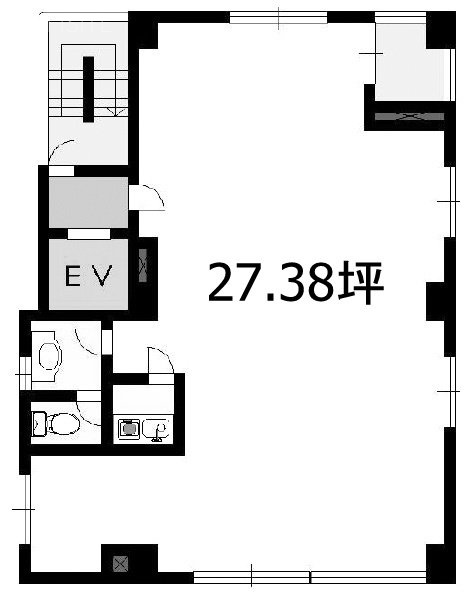 二見ビル3F 間取り図