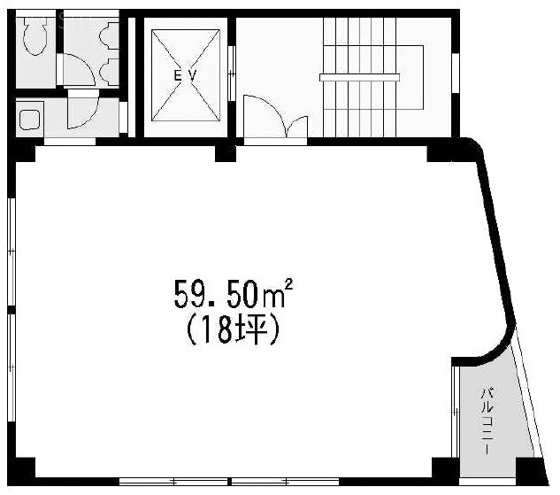 加瀬ビル1665F 間取り図