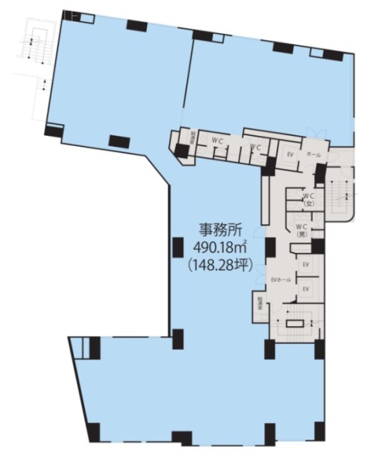 恵比寿ISビル7F 間取り図