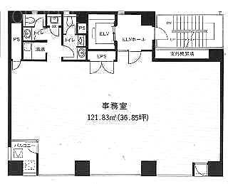 川庄ビル5F 間取り図