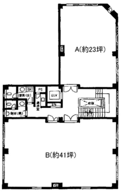 美土代(ミトシロ)ビル1F 間取り図