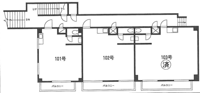 原宿木多マンション101 間取り図