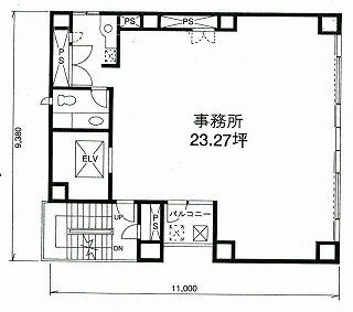 平河町UTビル6F 間取り図
