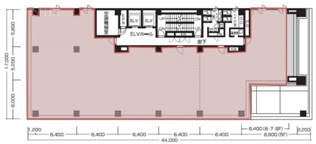 日本橋サンライズビル8F 間取り図