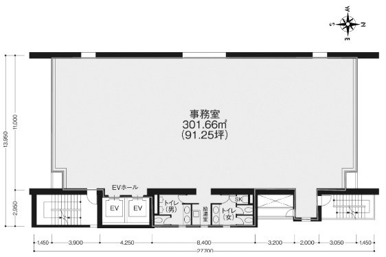 NTF竹橋ビル7F 間取り図