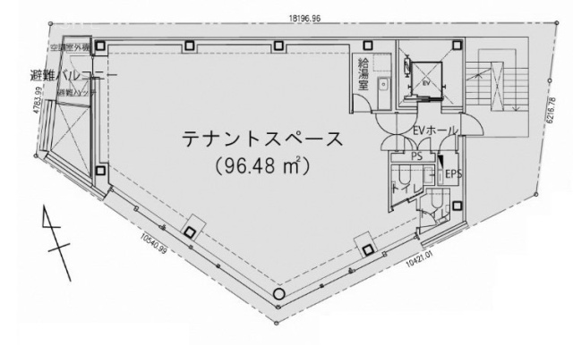(仮)渋谷山崎文栄堂ビル2F 間取り図