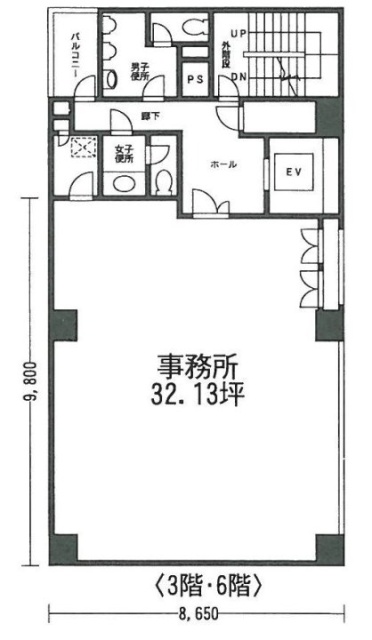マスキンビルB1F 間取り図