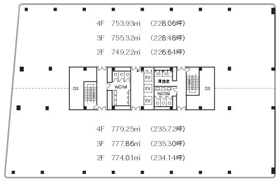 平河町第一生命ビル4F 間取り図