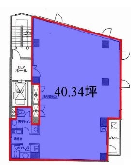 第一瀬野ビル5F 間取り図