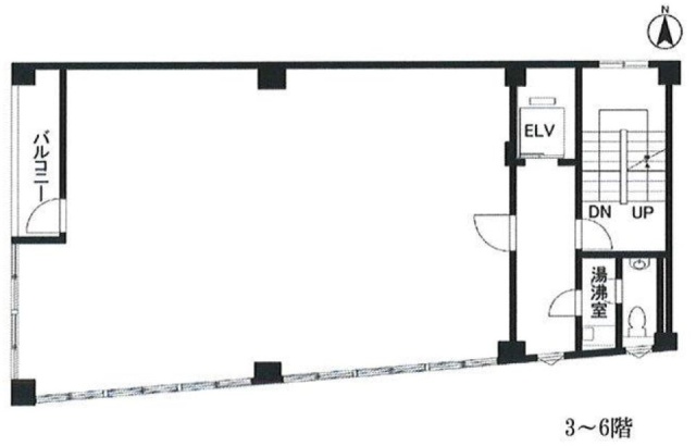 三田スクエアビル6F 間取り図