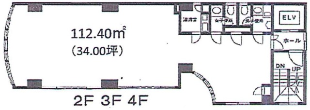 岩波ビル2F 間取り図