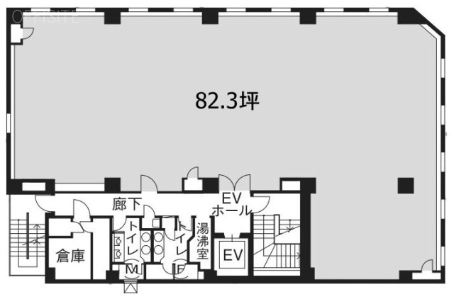 興和一橋ビル別館4F 間取り図