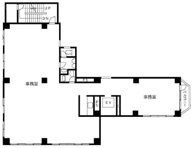 あつまビル5F 間取り図