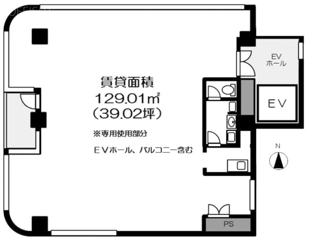 ベルビュービル1F 間取り図