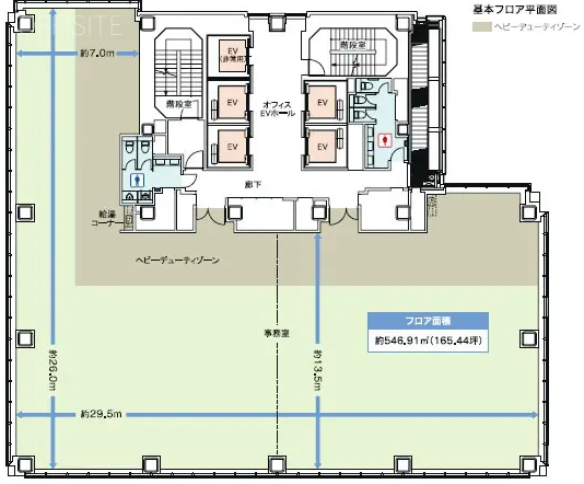 アーバンネット神田ビル13F 間取り図