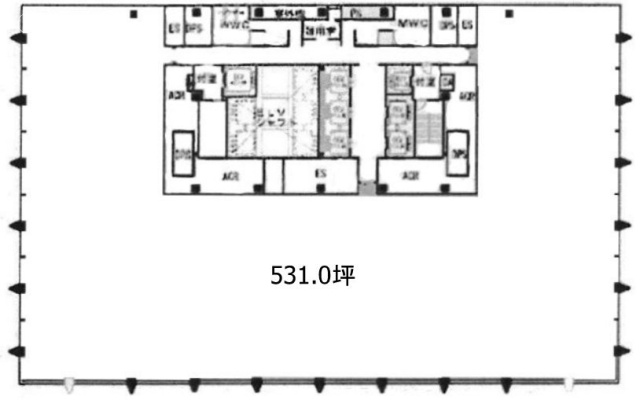 西新橋スクエアビル4F 間取り図