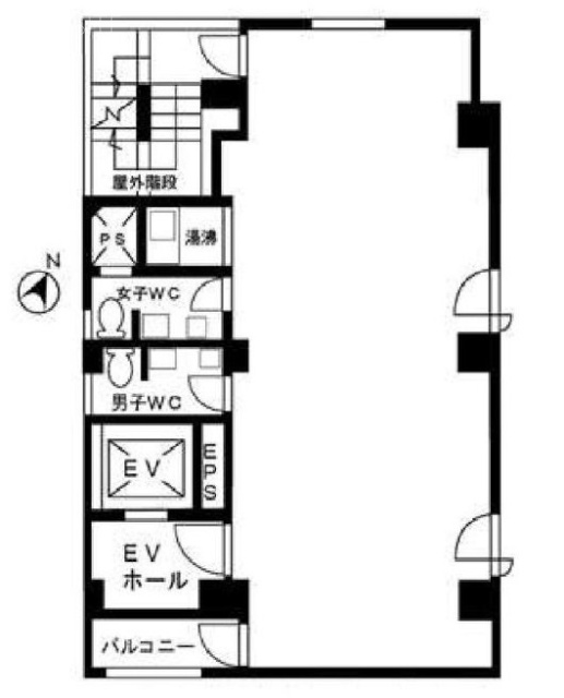 第1ニサワビル6F 間取り図