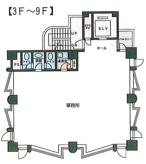 カイホウブルータワー6F 間取り図