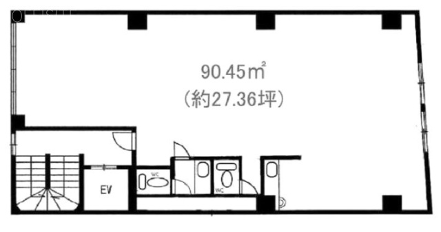 麻仁ビル恵比寿7F 間取り図