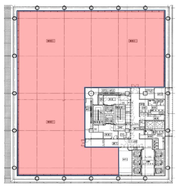 赤坂センタービル15F 間取り図