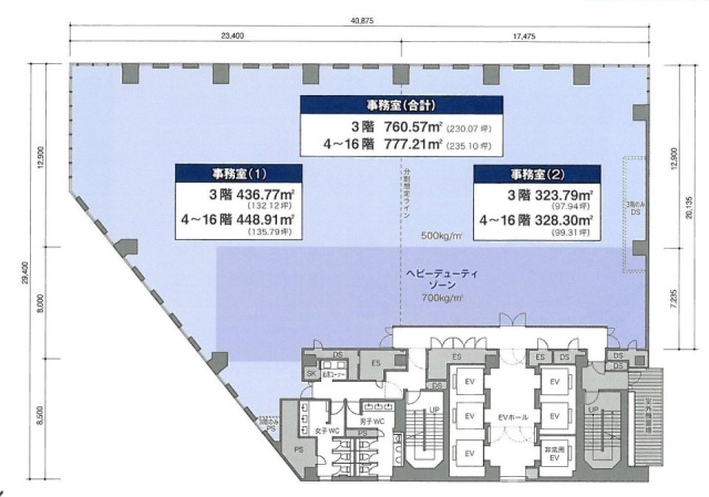 赤坂スターゲートプラザ13F 間取り図