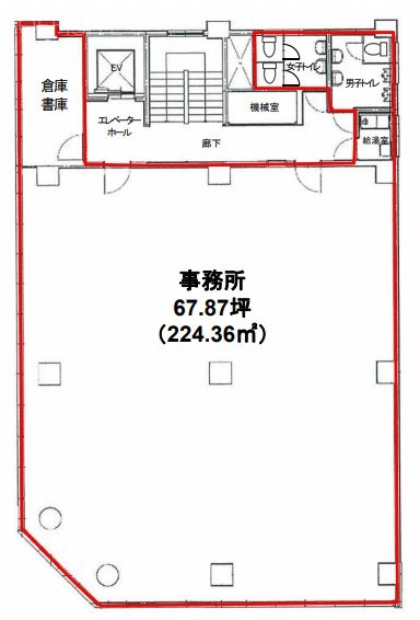 八重洲中央ビル8F 間取り図