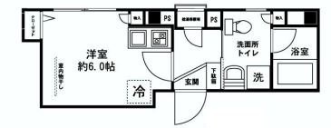 ビション渋谷道玄坂ビル402 間取り図