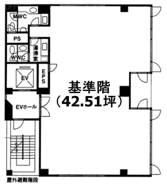 アドミラル紀尾井町ビル4F 間取り図