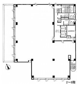 フロンティア御成門6F 間取り図