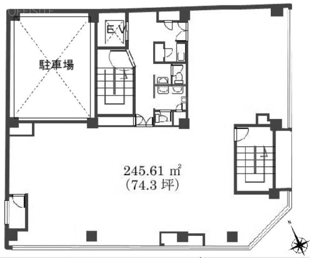 新大宗弁天通ビル5F 間取り図