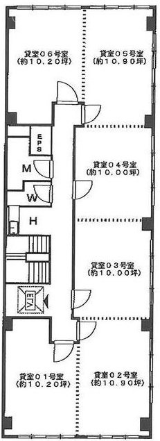 喜助新千代田ビル64-66 間取り図