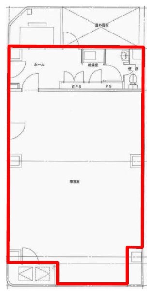 芥川ビル4F 間取り図