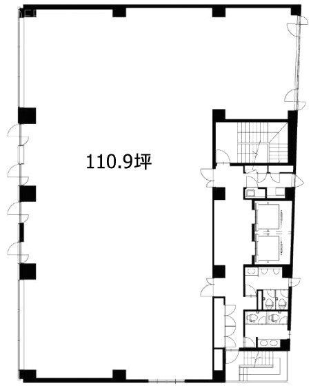 Daiwa芝大門ビル3F 間取り図