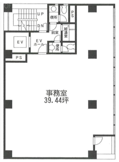 アルファ新富ビル2F 間取り図