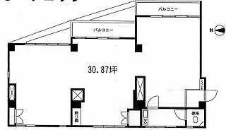 メゾンド聖坂ビル2F 間取り図