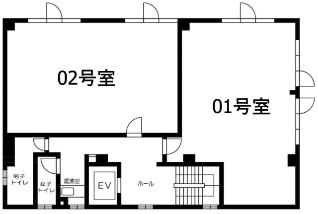 第3江波戸ビル202 間取り図