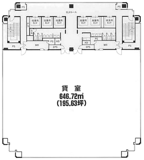 住友不動産高輪パークタワービル4F 間取り図